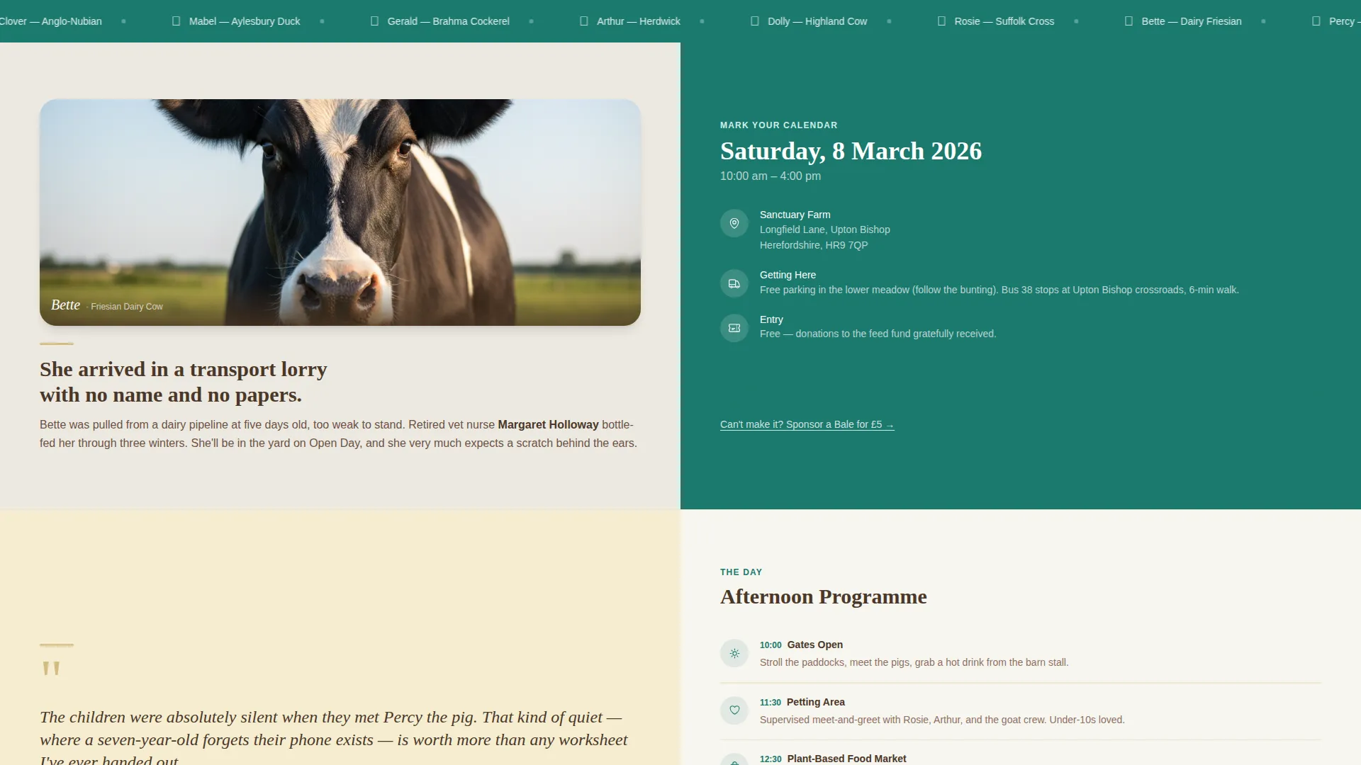 Animal Rights Landing Page Template