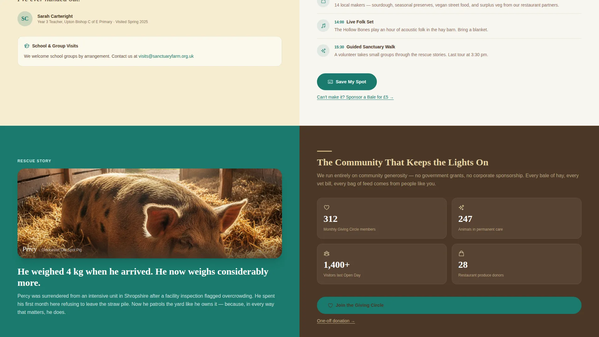 Animal Rights Landing Page Template
