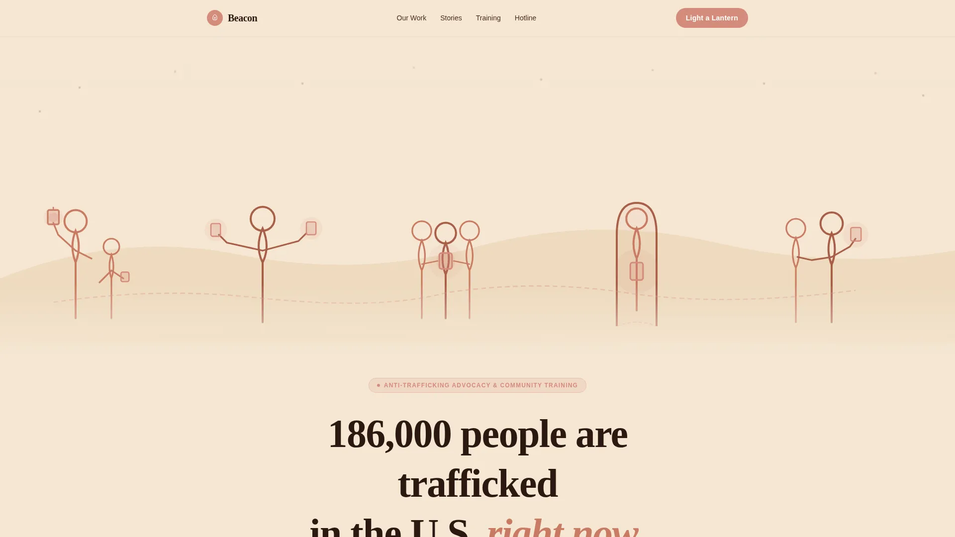 Anti-Trafficking Advocacy Landing Page Template