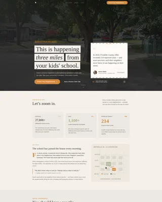 Anti-Trafficking Fundraising Landing Page Template