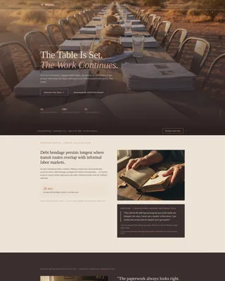 Anti-Trafficking Research Landing Page Template