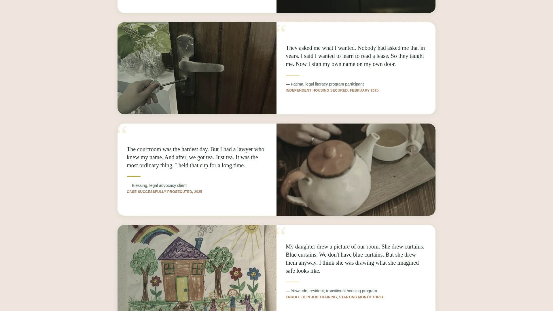 Anti-Trafficking Nonprofit Donation Landing Page Template