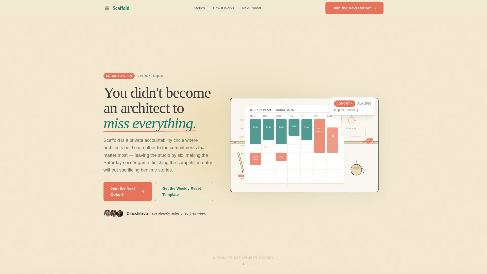 Architects Accountability Group Landing Page Template