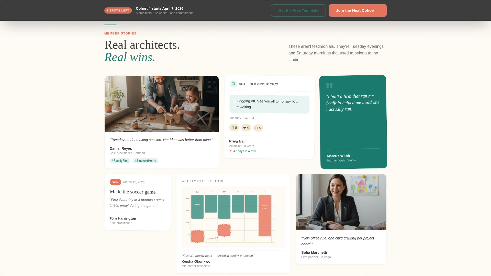 Architects Accountability Group Landing Page Template
