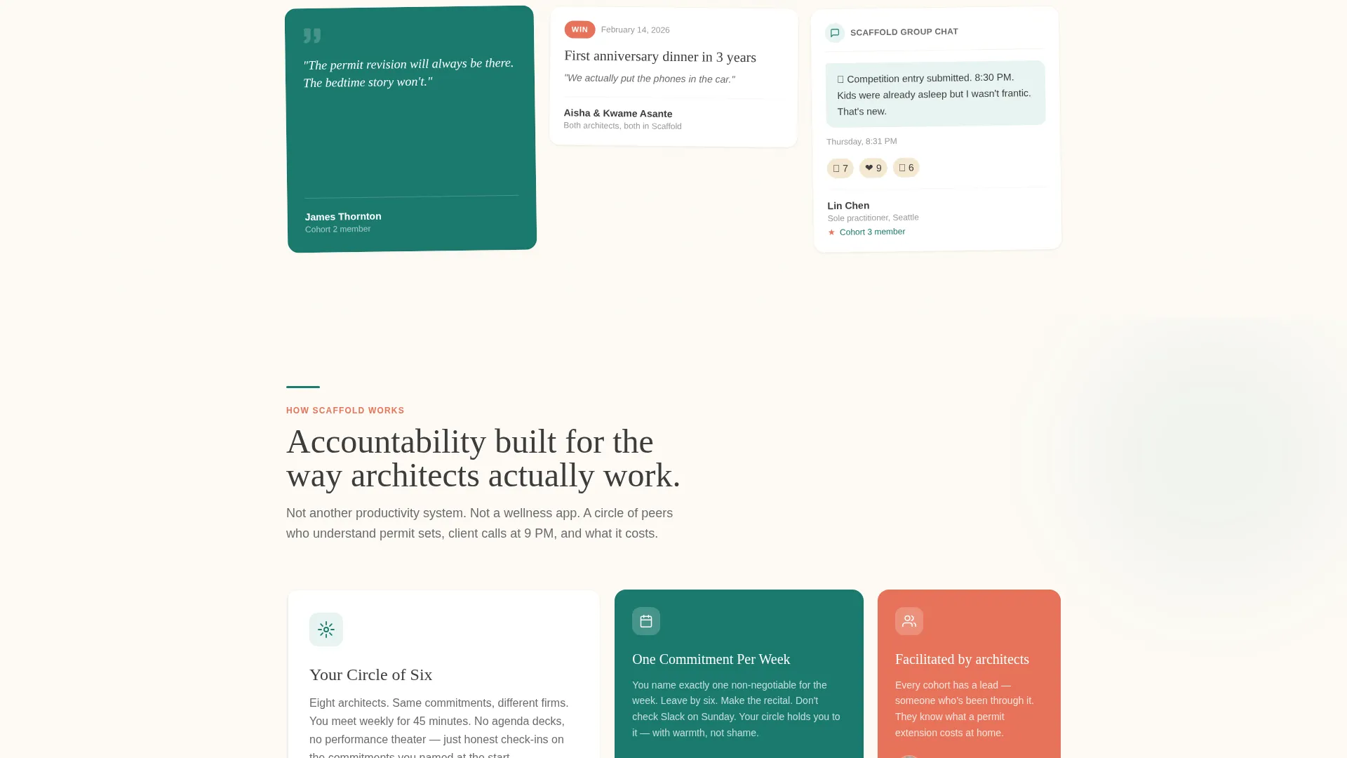 Architects Accountability Group Landing Page Template
