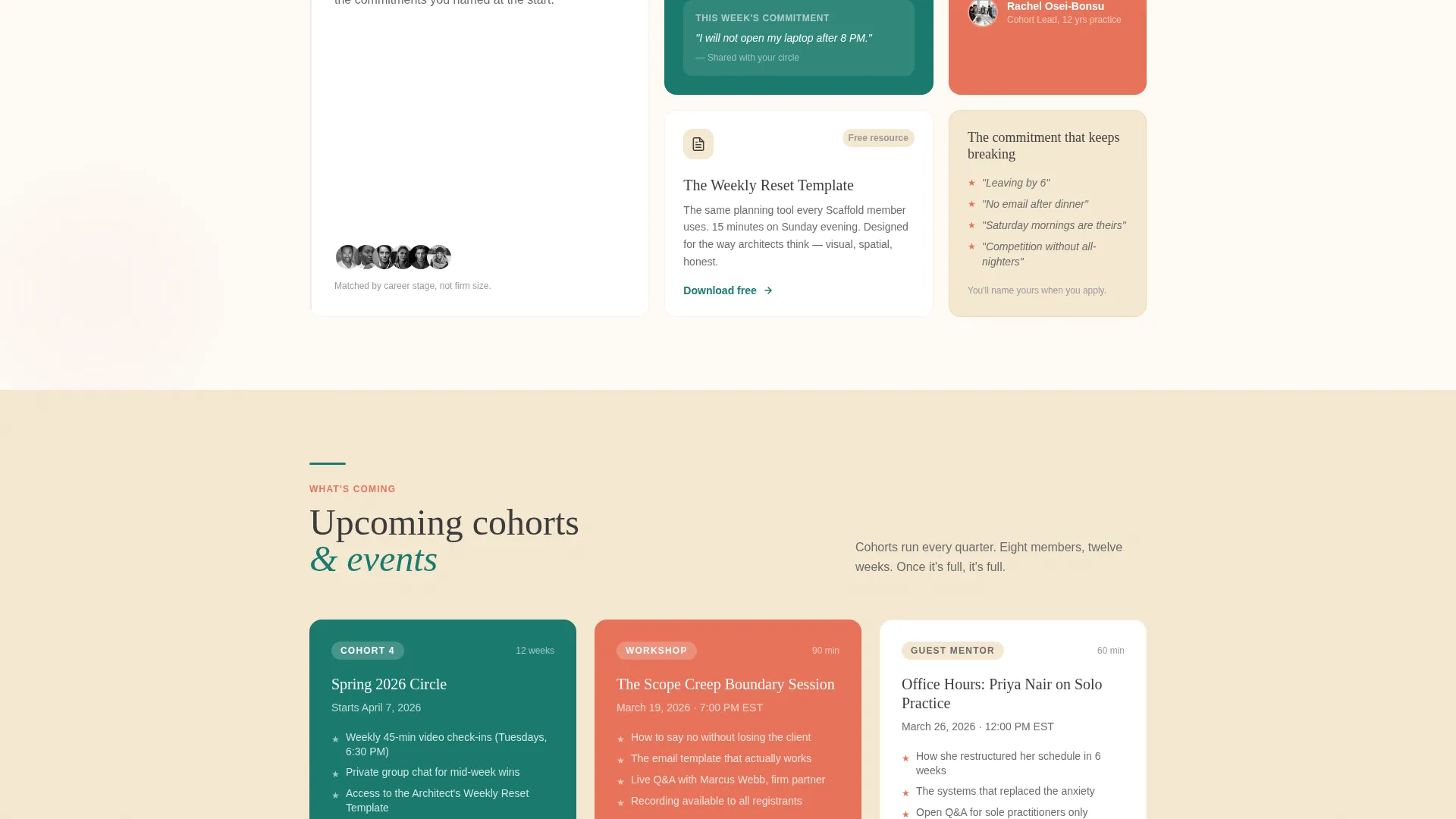 Architects Accountability Group Landing Page Template