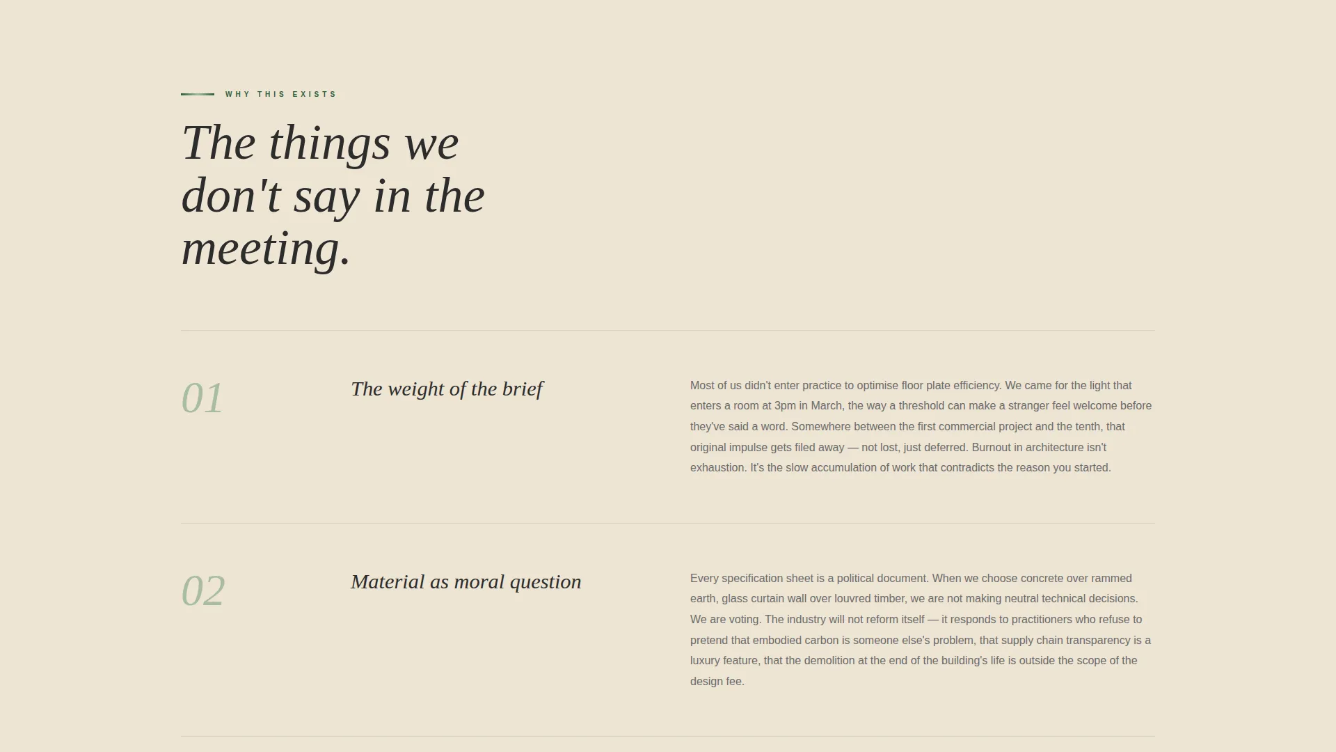 Architects Forum Landing Page Template
