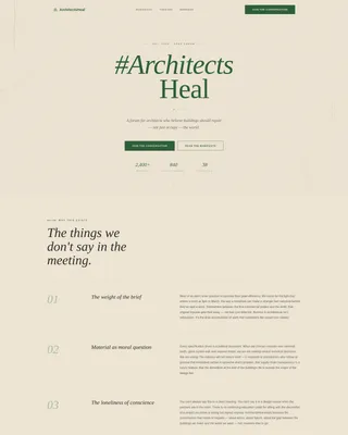 Architects Forum Landing Page Template