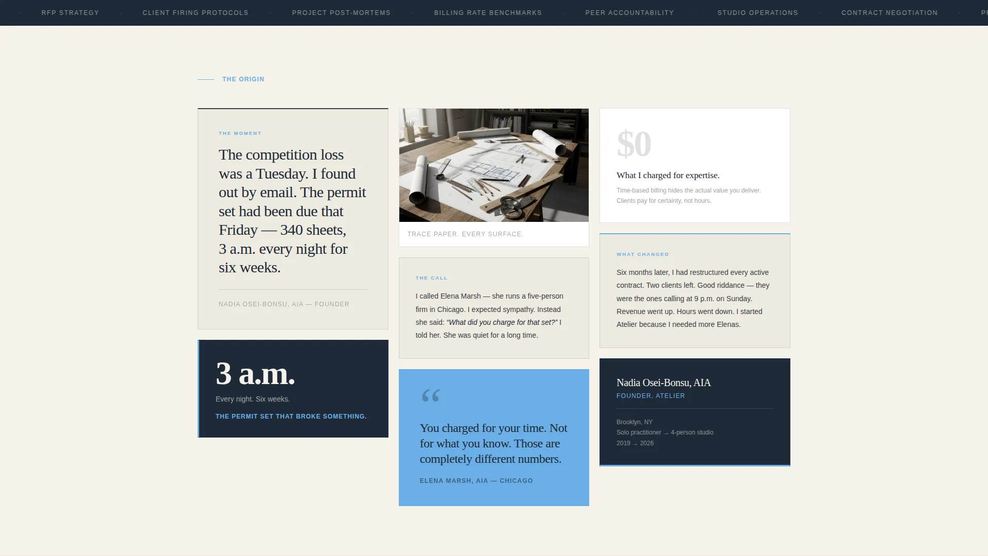 Architects Mastermind Community Landing Page Template