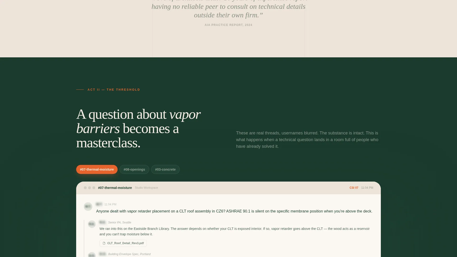 Architects Community Landing Page Template