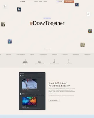 Artists & Illustrators Discord Community Landing Page