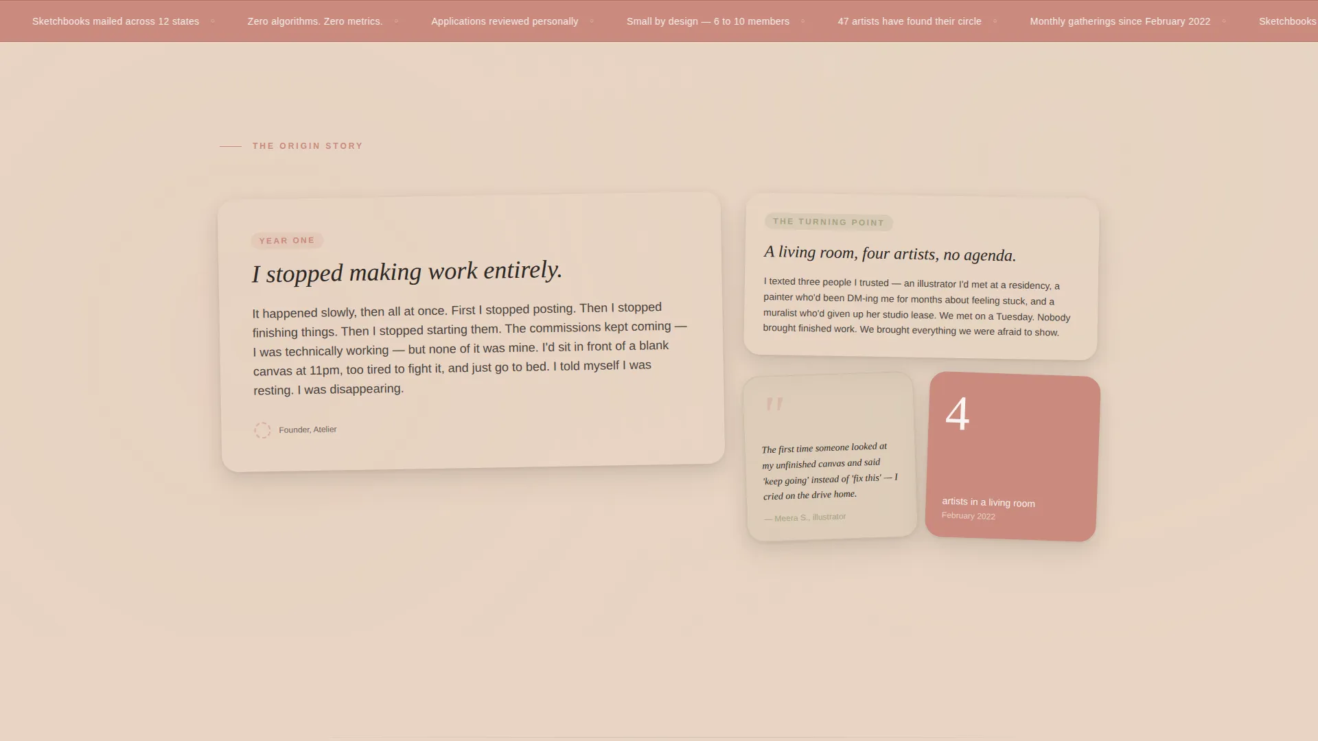 Artists & Illustrators Mastermind Landing Page