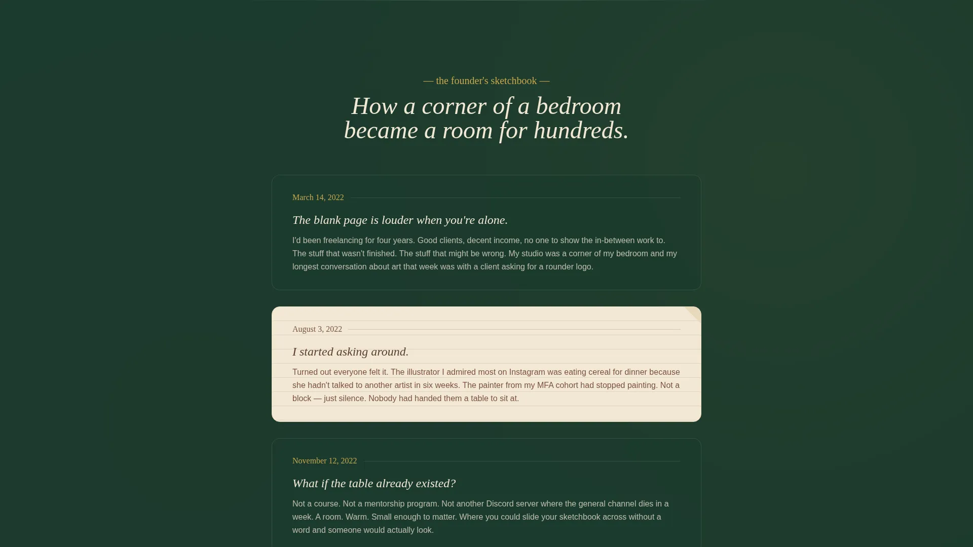 Artists & Illustrators Community Landing Page Template