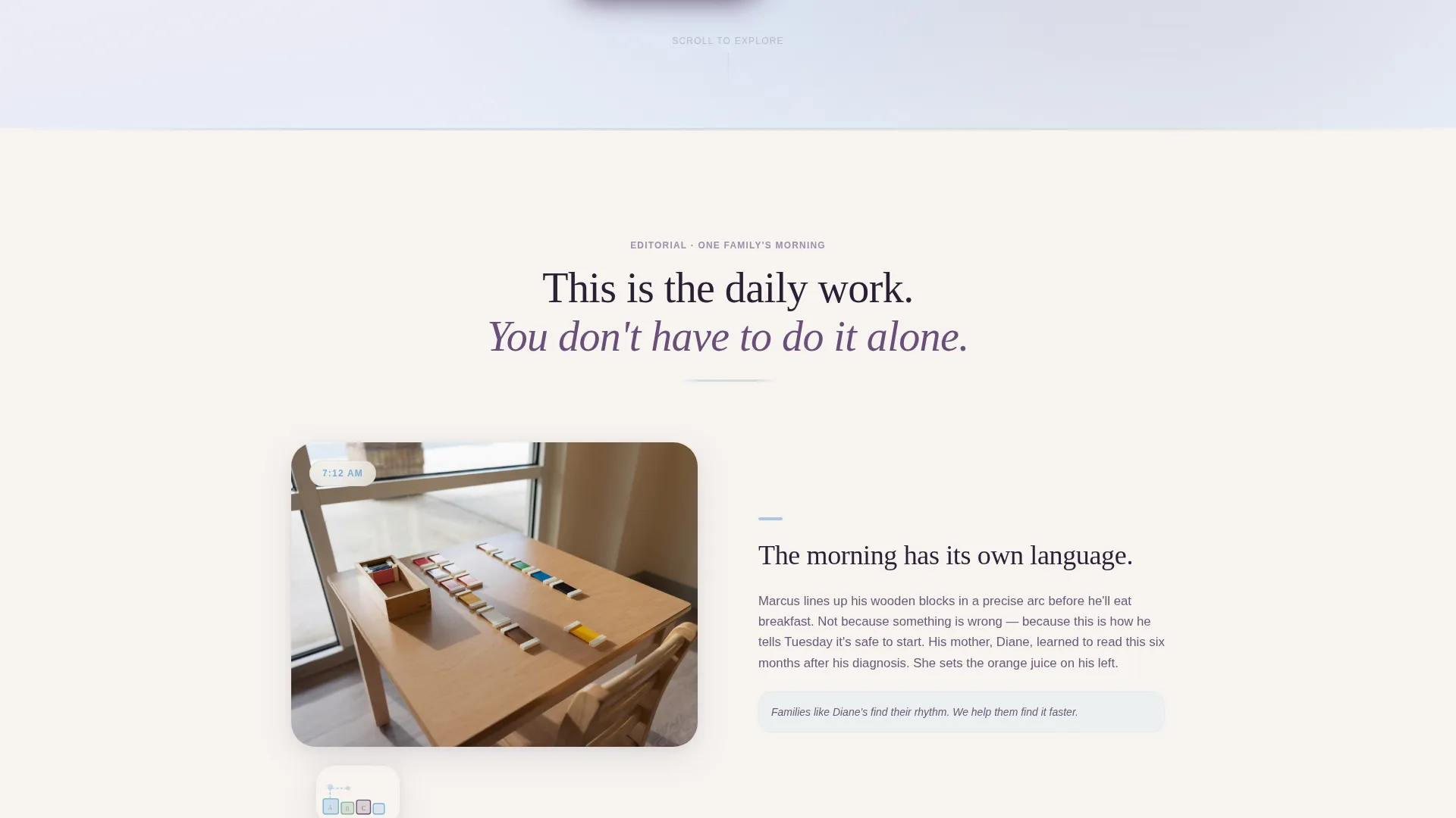 Autism Support Nonprofit Landing Page Template