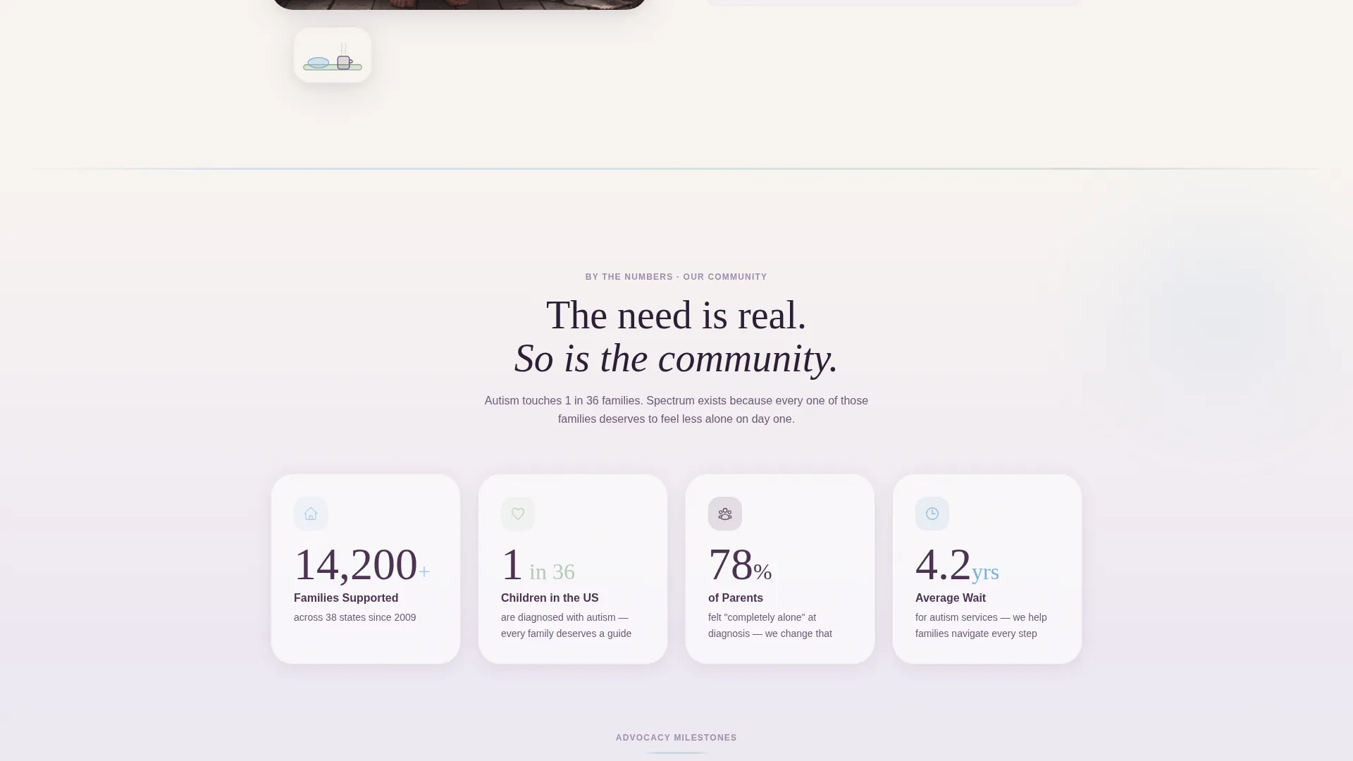 Autism Support Nonprofit Landing Page Template