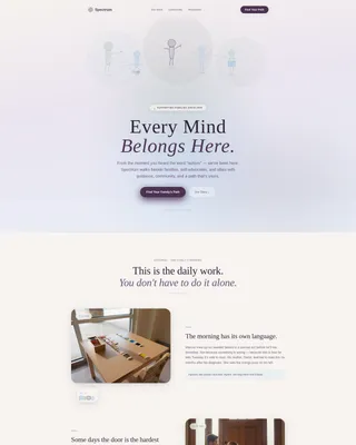 Autism Support Nonprofit Landing Page Template