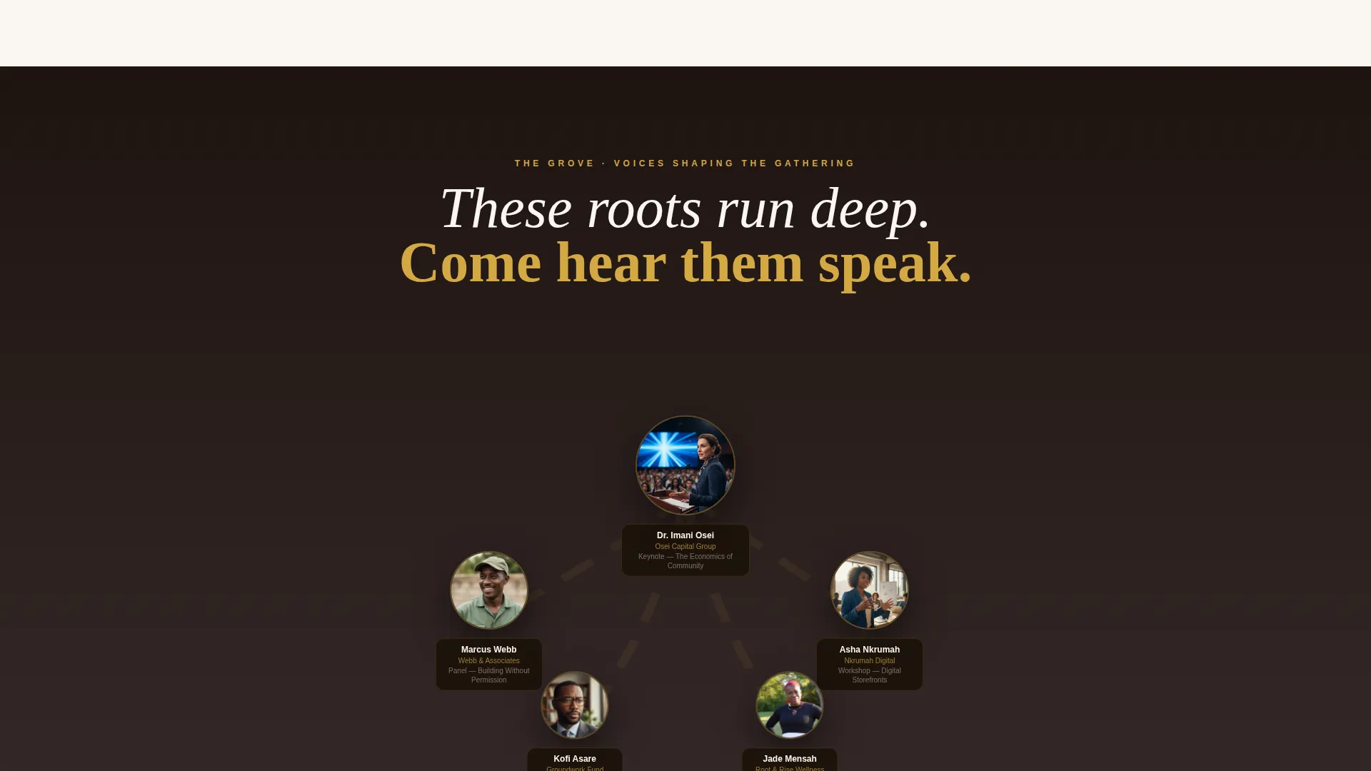Black Business Network Event Landing Page Template