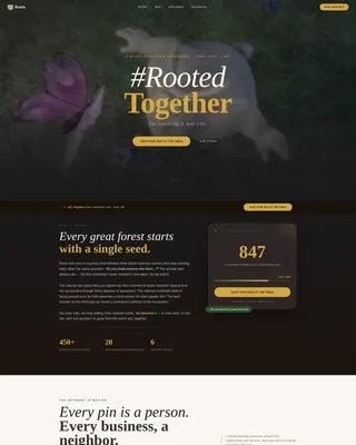 Black Business Network Event Landing Page Template