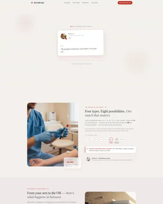 Blood Drive Landing Page Template