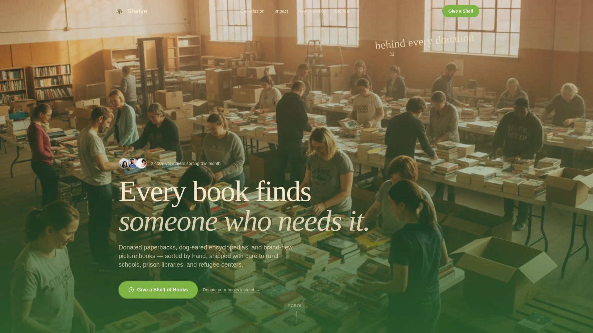 Book Distribution Charity Fundraising Landing Page