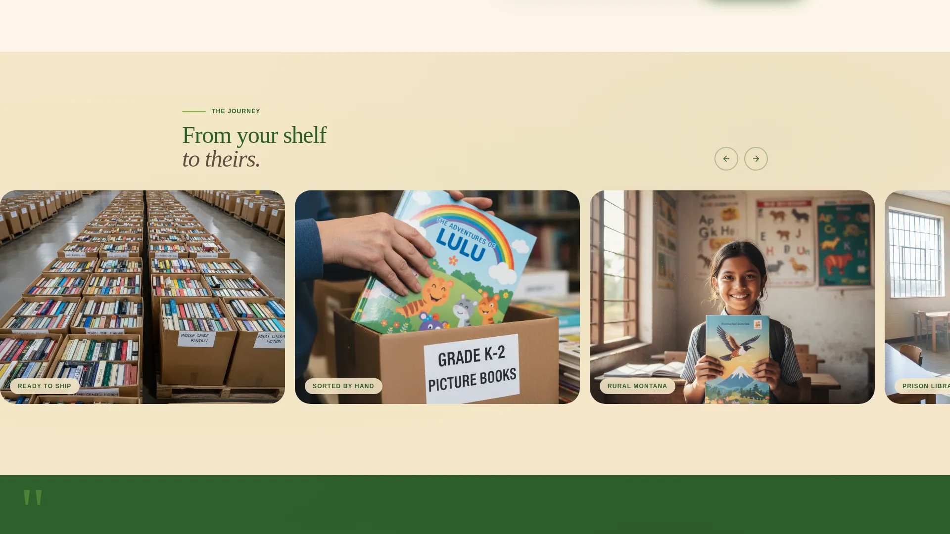 Book Distribution Charity Fundraising Landing Page