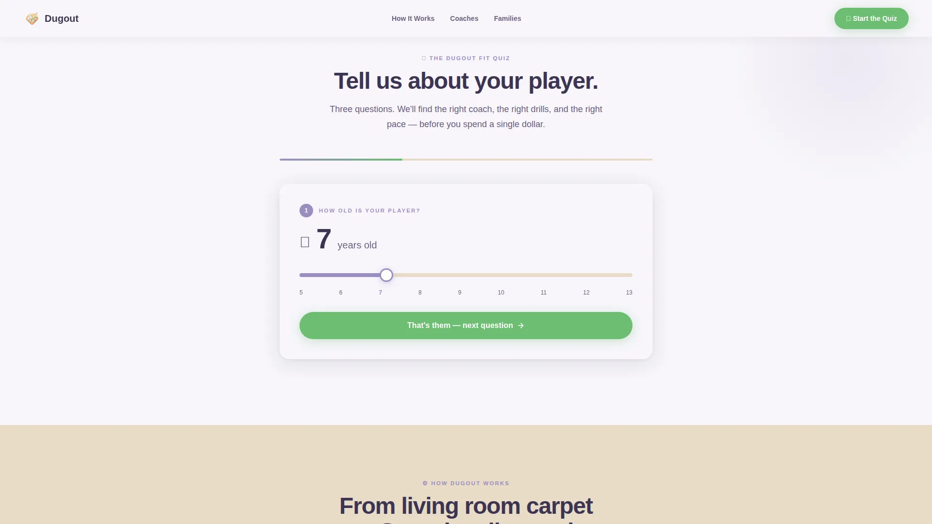 Kids Baseball Specialist Booking Website Template