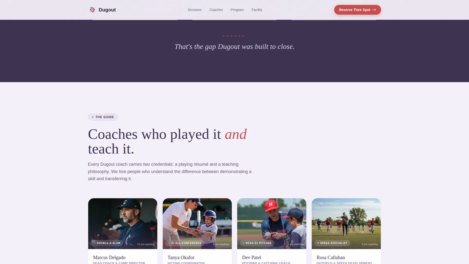 Kids Baseball Specialist Professional Website Template