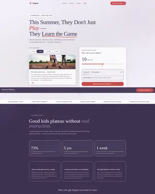 Kids Baseball Specialist Professional Website Template