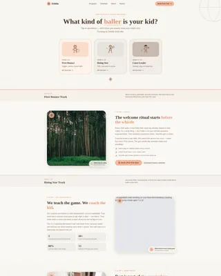 Kids Basketball Booking Website Template