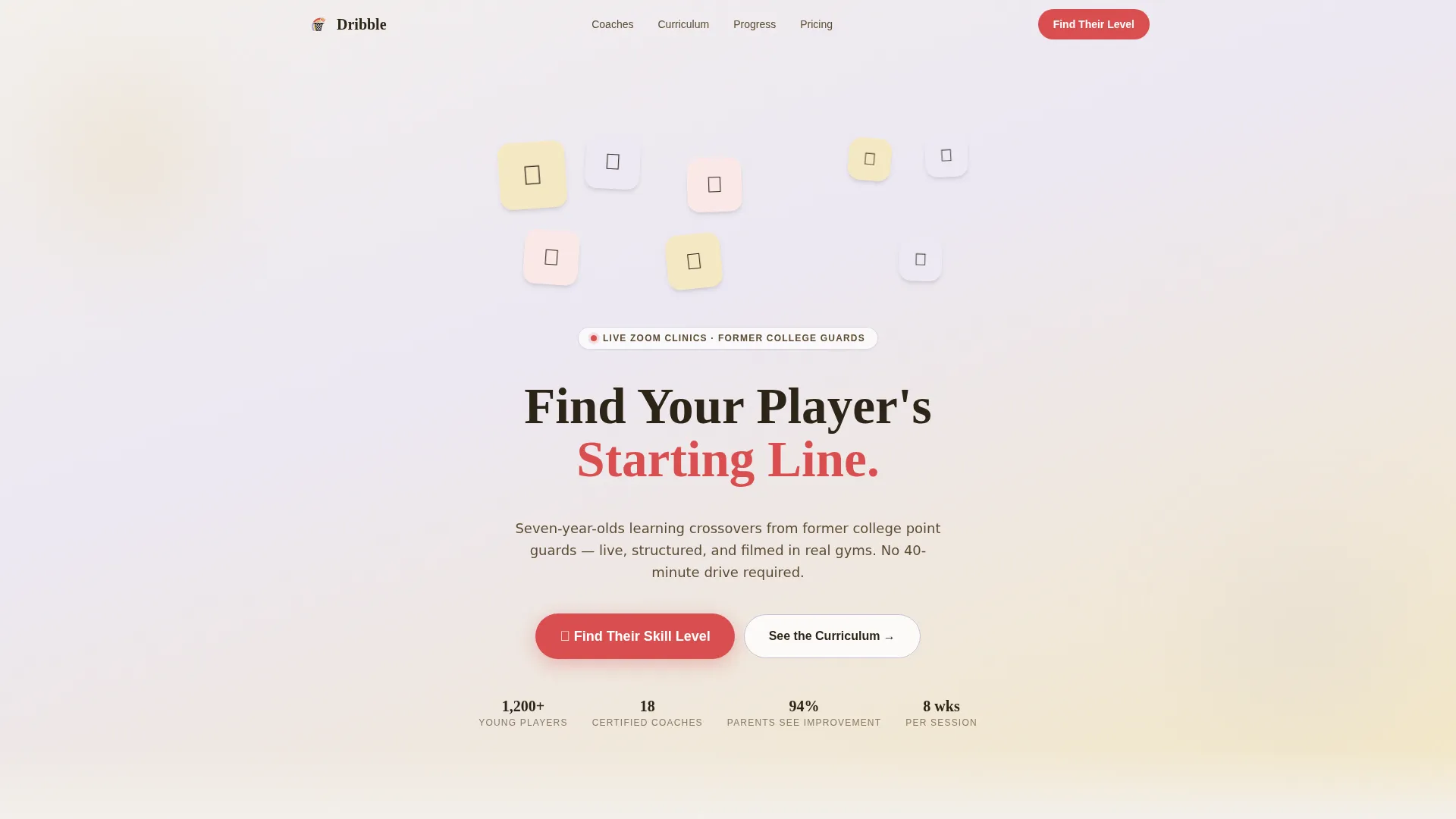 Kids Basketball Specialist Professional Website Template