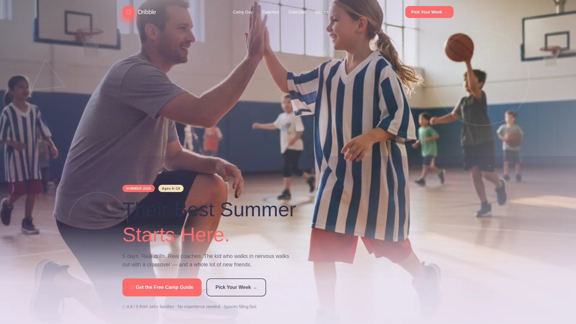 Kids Basketball Professional Website Template