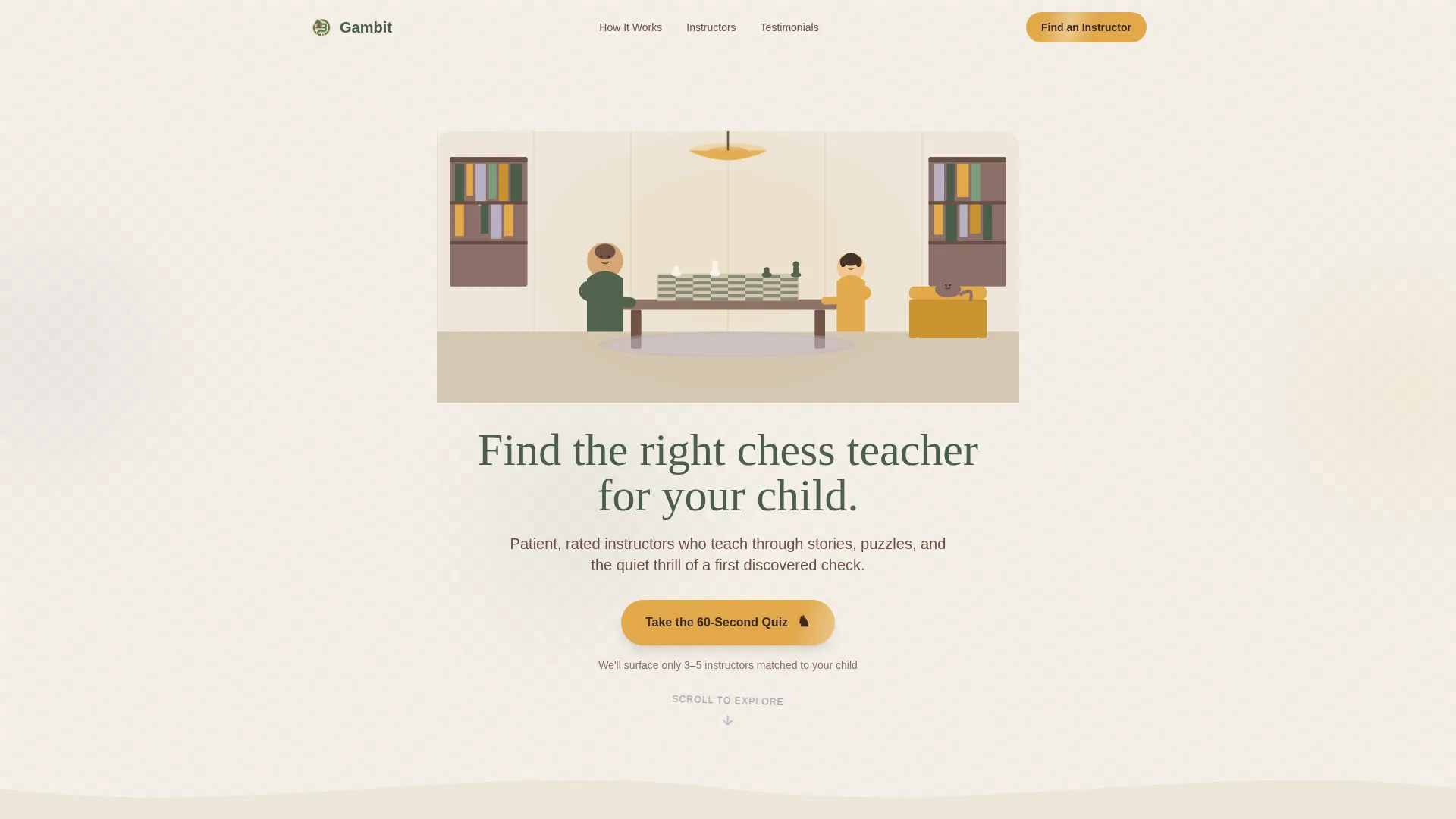 Kids Chess Instructor Directory Landing Page Template