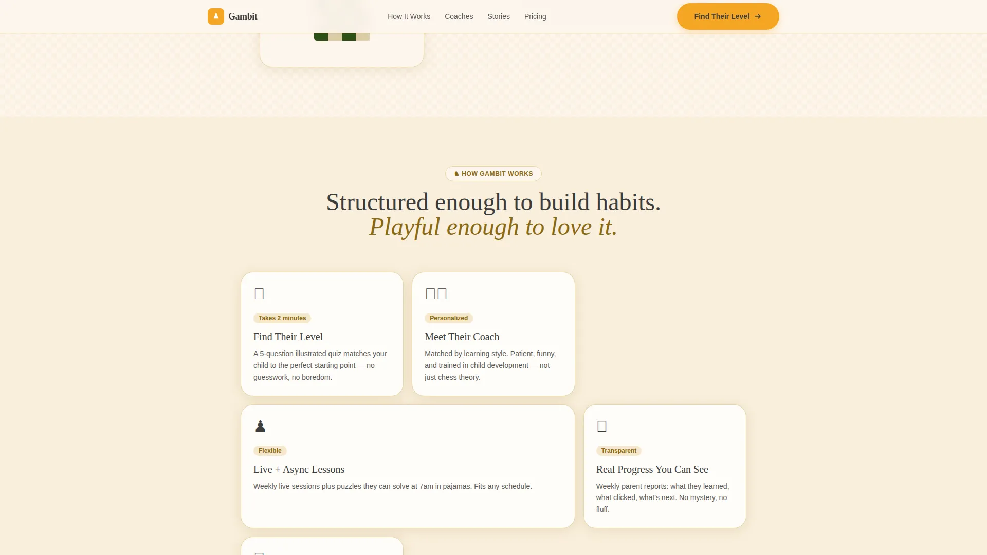 Kids Chess Online Class Landing Page Template