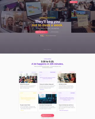Kids Coding After-School Program Landing Page