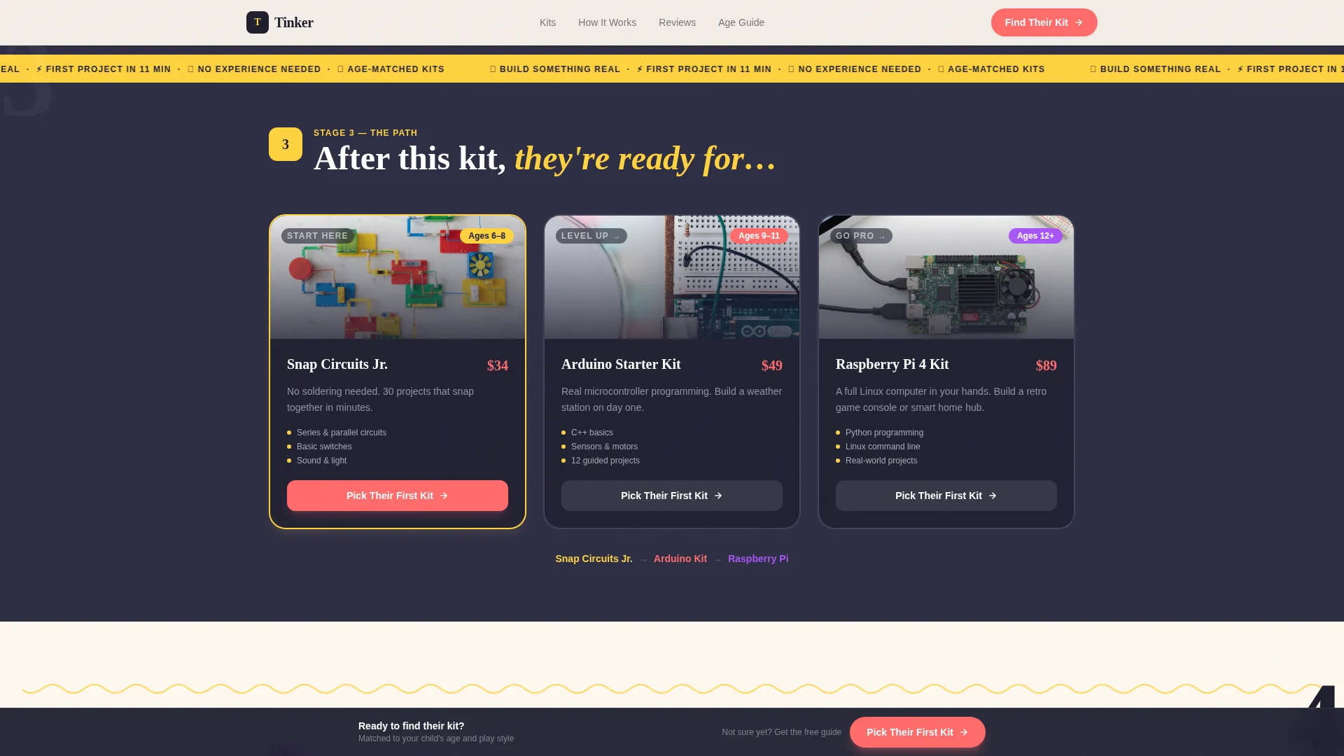 Playful Kids Coding Gear Landing Page Template