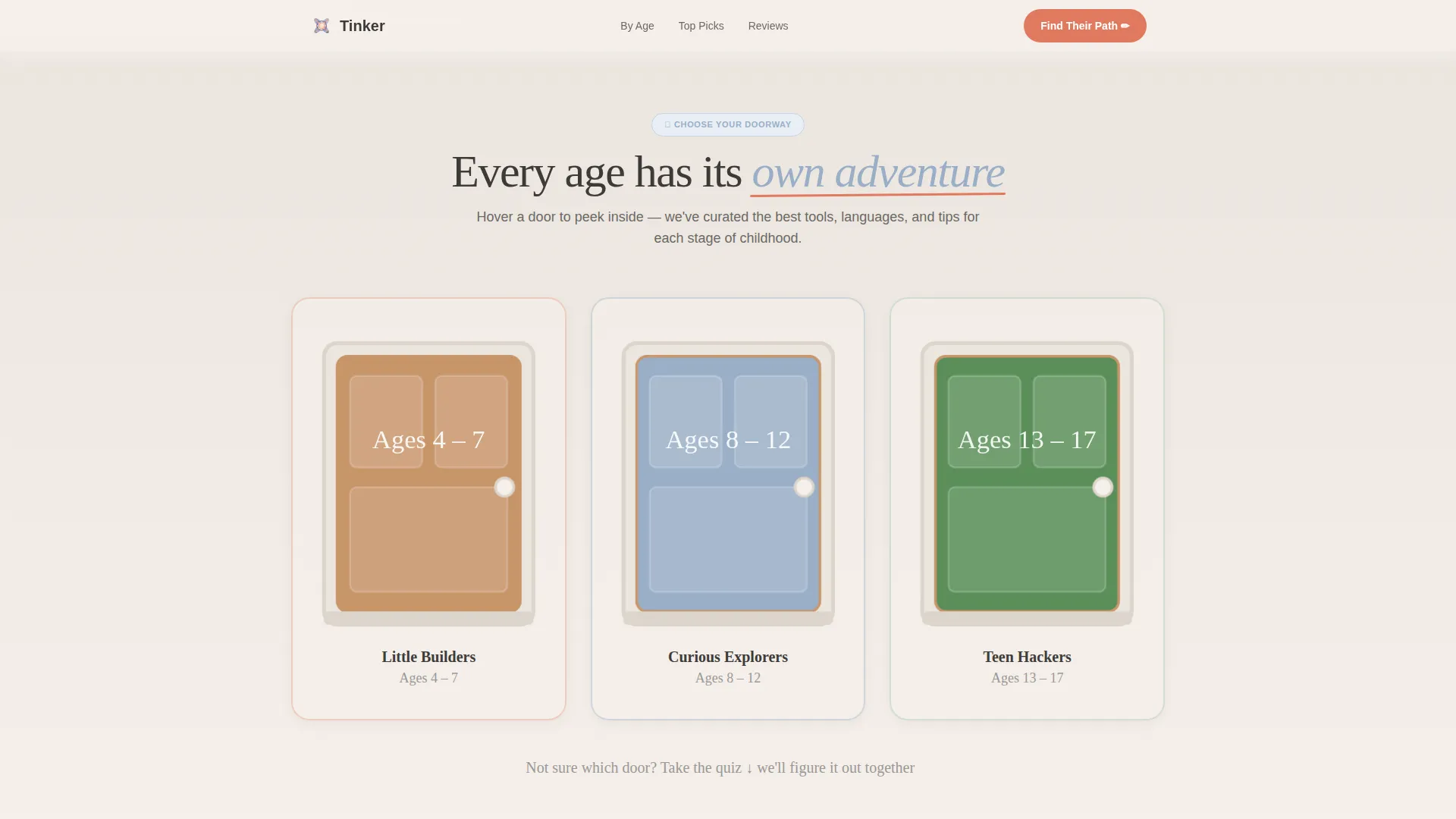 Whimsical Kids Coding Landing Page Template
