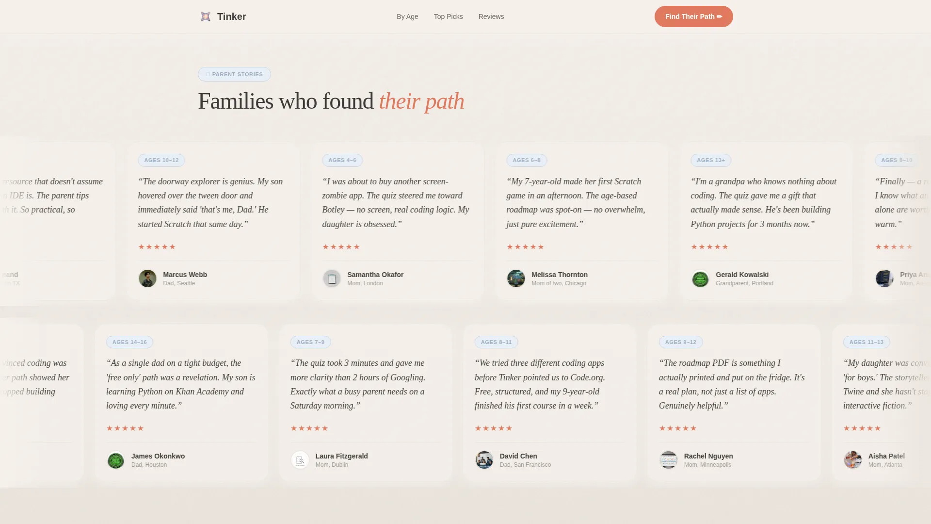 Whimsical Kids Coding Landing Page Template