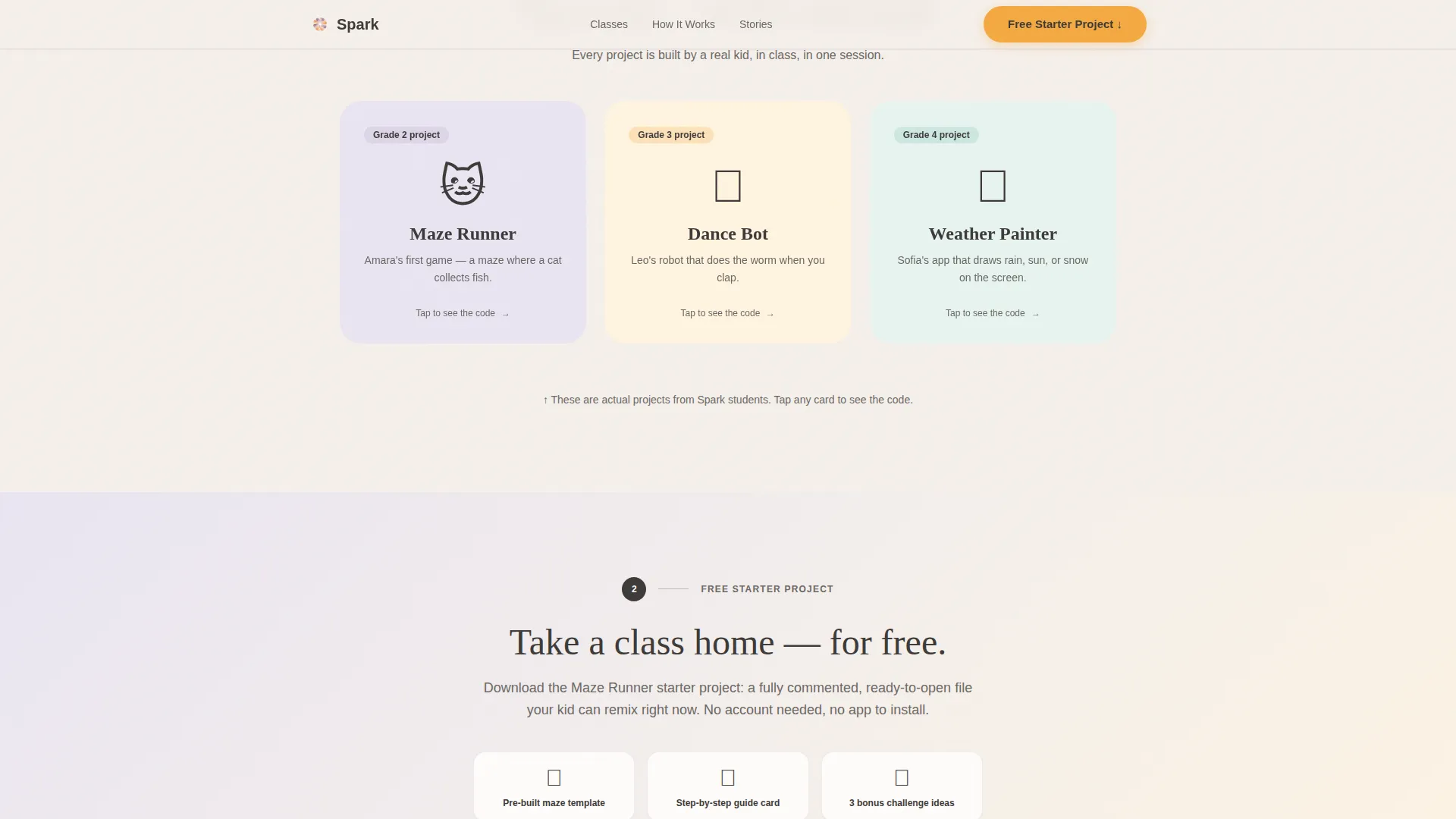 Kids Coding Class Landing Page Template