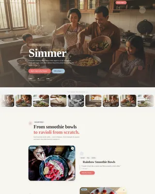 Kids Cooking Show Booking Landing Page Template