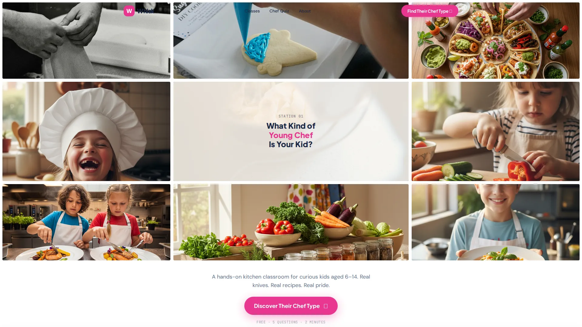 Cooking Academy Landing Page Template, Whisk