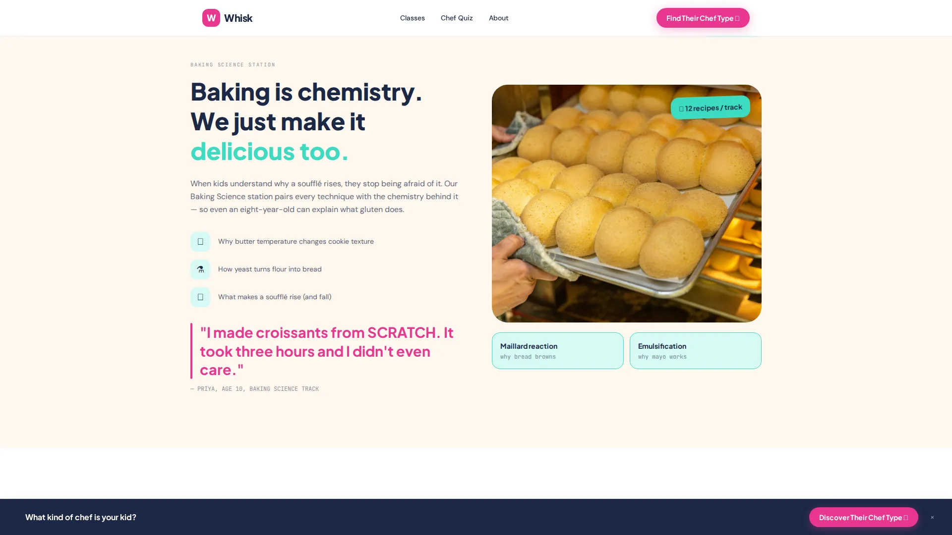 Cooking Academy Landing Page Template, Whisk