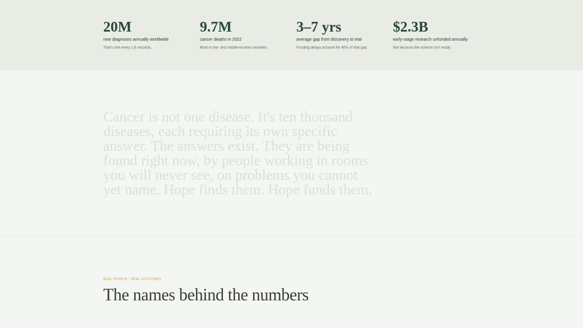 Cancer Research Foundation Landing Page Template