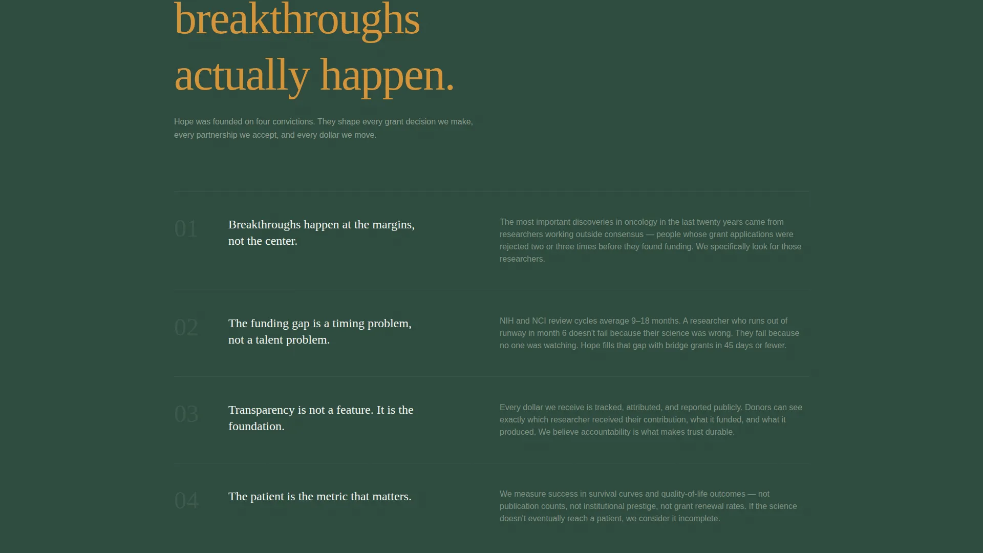 Cancer Research Foundation Landing Page Template