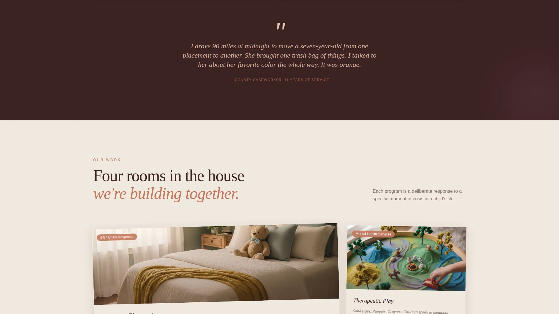 Child Welfare Donation Landing Page Template