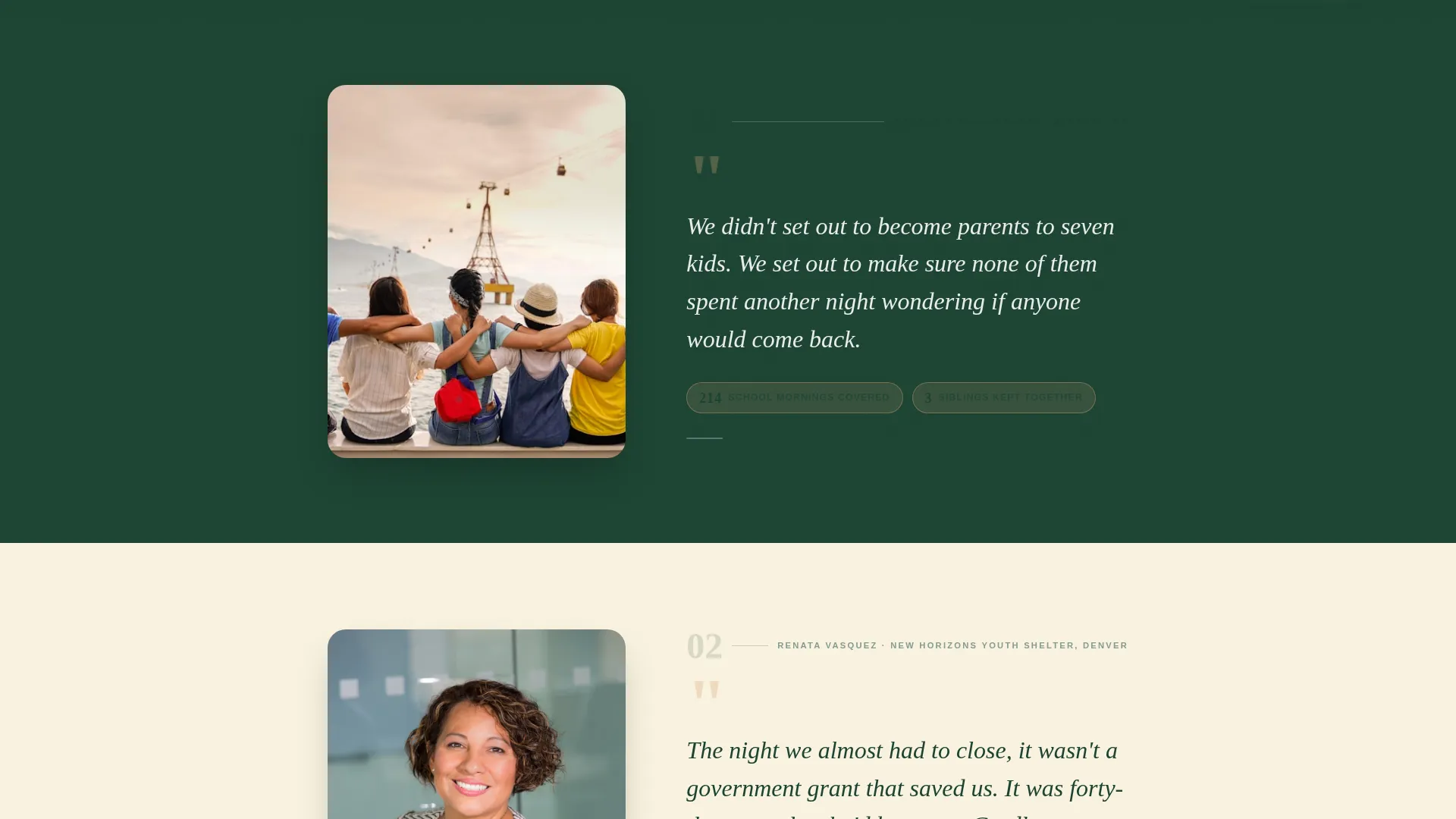 Child Welfare Fundraising Event Landing Page Template