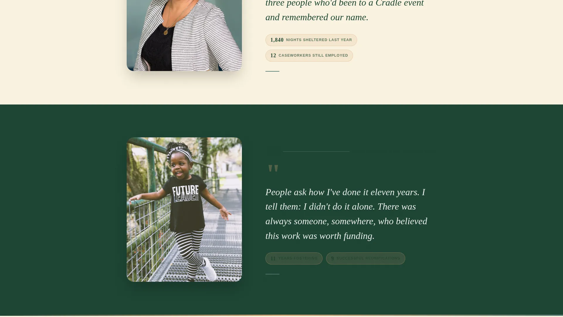 Child Welfare Fundraising Event Landing Page Template