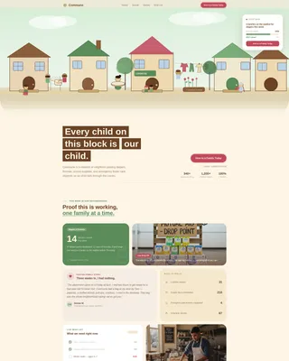 Child Welfare Mutual Aid Donation Landing Page