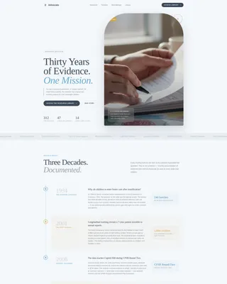 Child Welfare Research & Policy Landing Page Template
