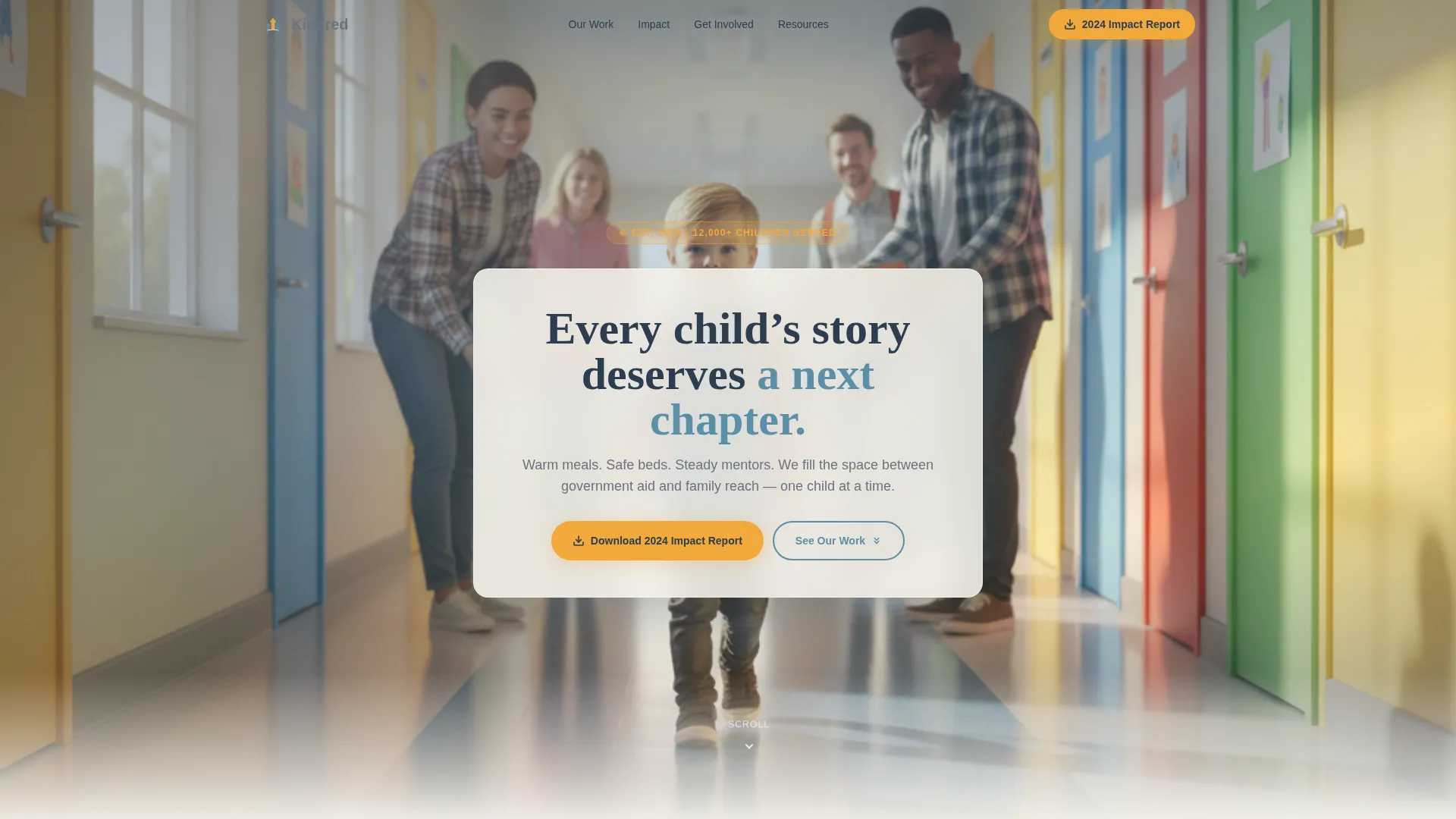 Children's Charity Landing Page Template