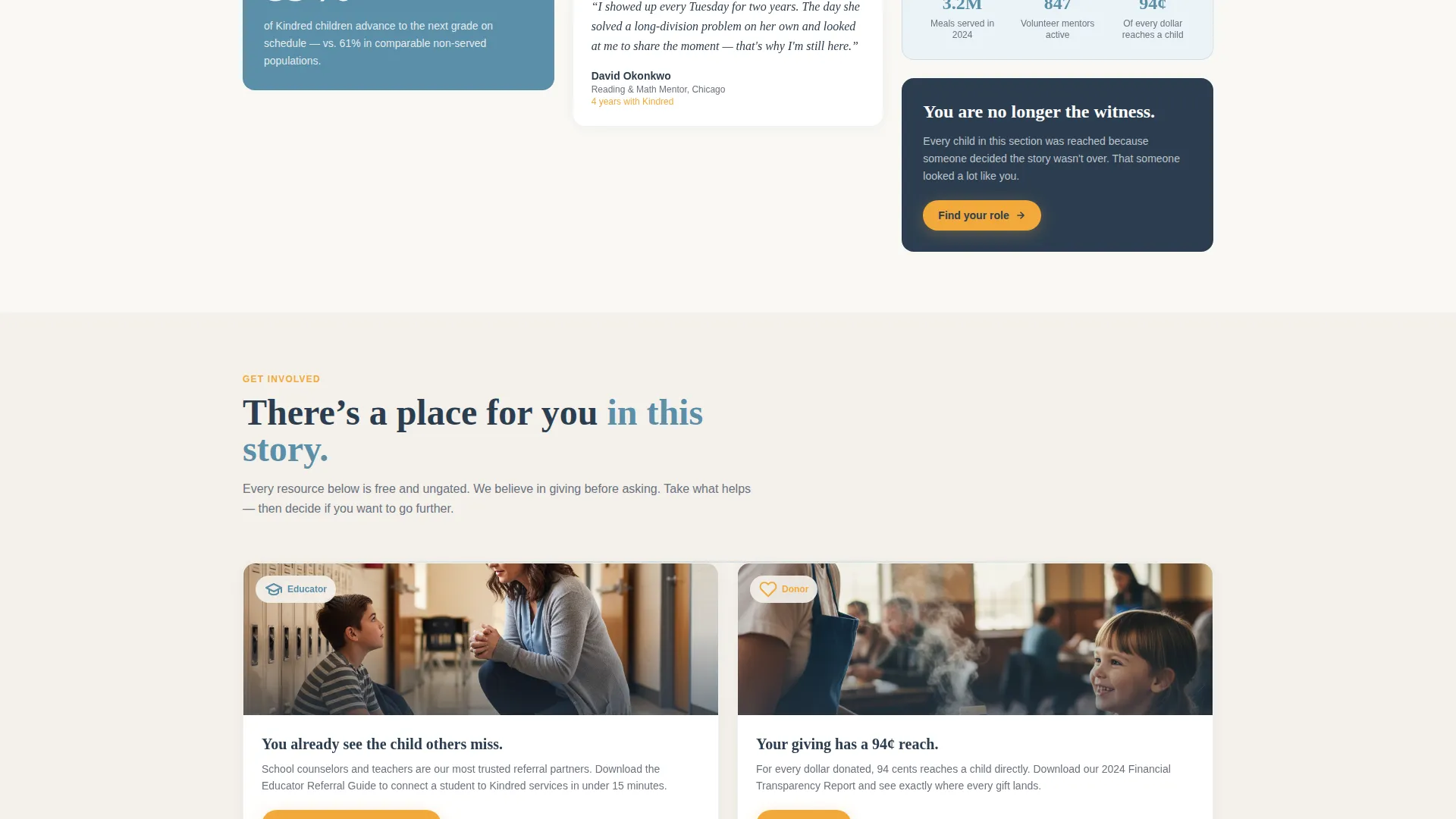 Children's Charity Landing Page Template